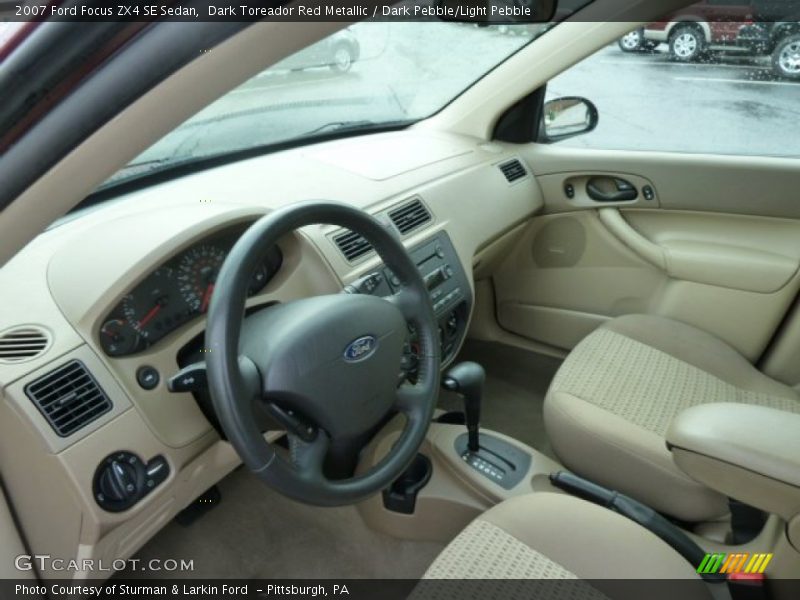 Dark Toreador Red Metallic / Dark Pebble/Light Pebble 2007 Ford Focus ZX4 SE Sedan