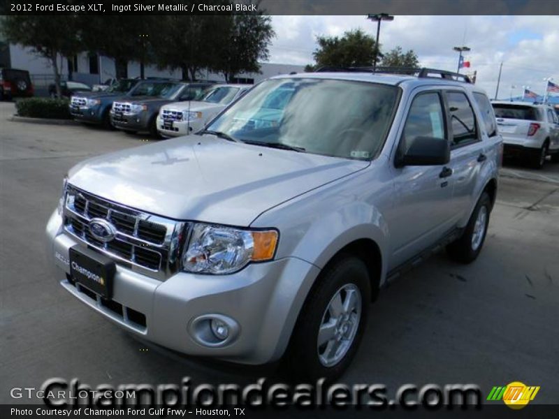Ingot Silver Metallic / Charcoal Black 2012 Ford Escape XLT