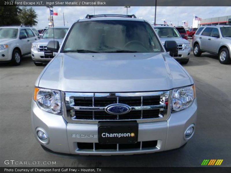 Ingot Silver Metallic / Charcoal Black 2012 Ford Escape XLT