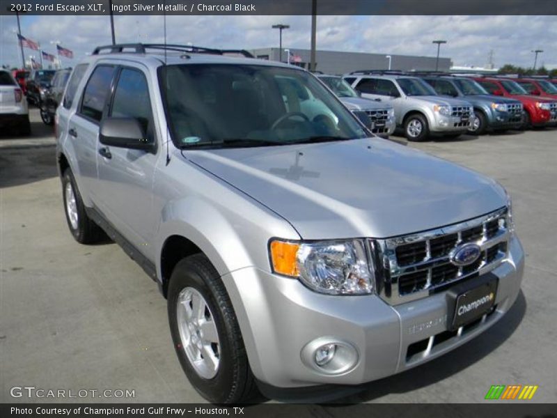 Ingot Silver Metallic / Charcoal Black 2012 Ford Escape XLT