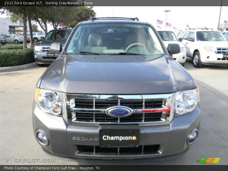 Sterling Gray Metallic / Stone 2012 Ford Escape XLT