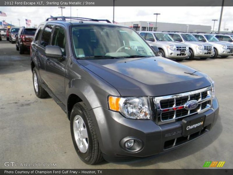 Sterling Gray Metallic / Stone 2012 Ford Escape XLT