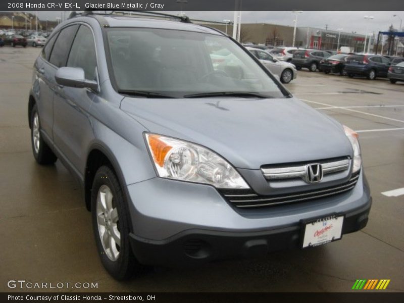 Glacier Blue Metallic / Gray 2008 Honda CR-V EX-L