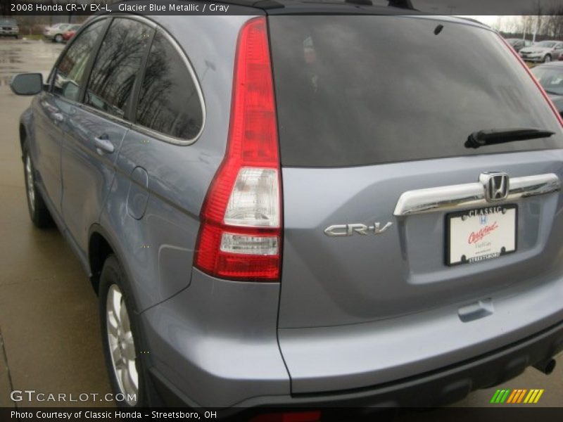 Glacier Blue Metallic / Gray 2008 Honda CR-V EX-L