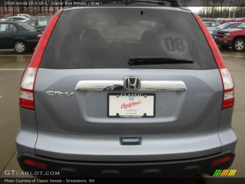 Glacier Blue Metallic / Gray 2008 Honda CR-V EX-L