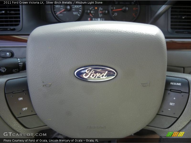 Silver Birch Metallic / Medium Light Stone 2011 Ford Crown Victoria LX