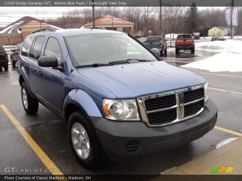 Marine Blue Pearl / Dark/Light Slate Gray 2008 Dodge Durango SXT