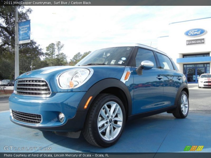 Surf Blue / Carbon Black 2011 Mini Cooper Countryman
