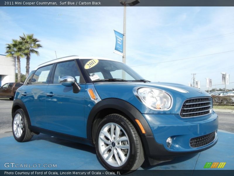 Surf Blue / Carbon Black 2011 Mini Cooper Countryman