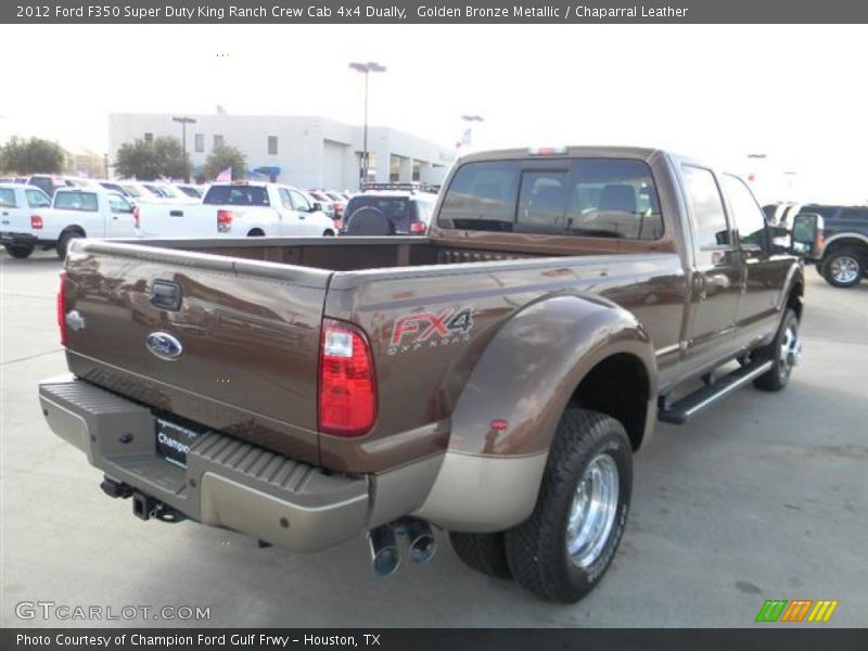 Golden Bronze Metallic / Chaparral Leather 2012 Ford F350 Super Duty King Ranch Crew Cab 4x4 Dually
