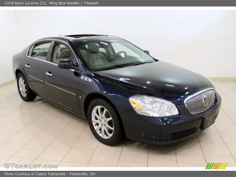 Ming Blue Metallic / Titanium 2008 Buick Lucerne CXL