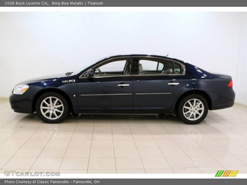 Ming Blue Metallic / Titanium 2008 Buick Lucerne CXL
