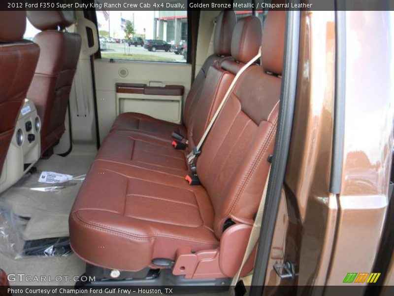  2012 F350 Super Duty King Ranch Crew Cab 4x4 Dually Chaparral Leather Interior
