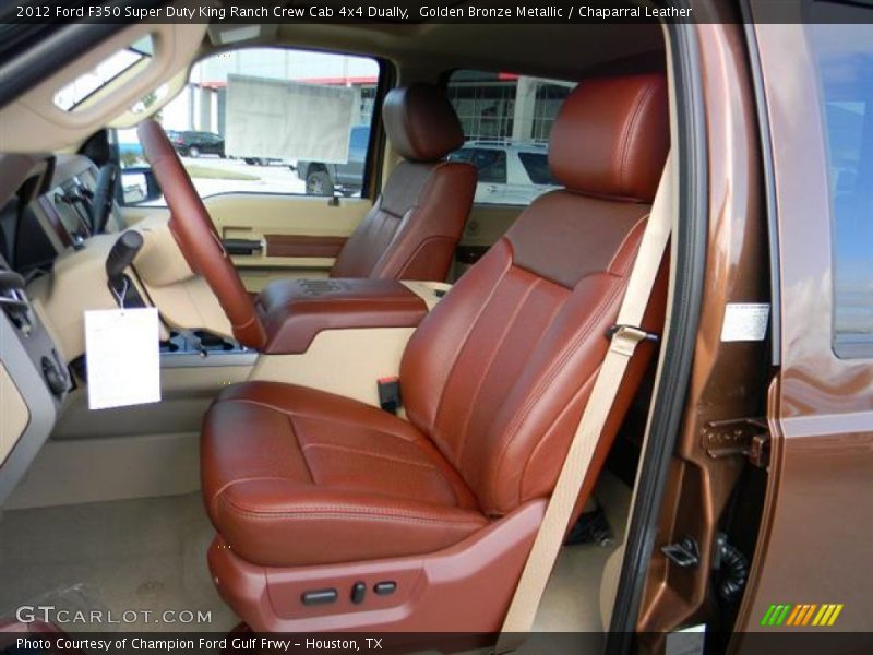  2012 F350 Super Duty King Ranch Crew Cab 4x4 Dually Chaparral Leather Interior