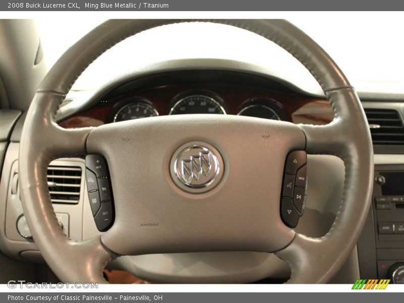 Ming Blue Metallic / Titanium 2008 Buick Lucerne CXL