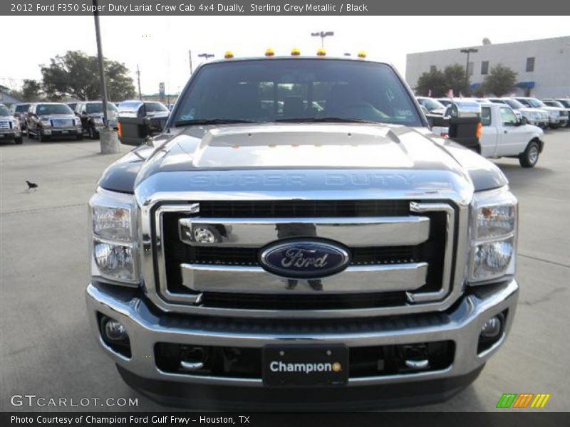 Sterling Grey Metallic / Black 2012 Ford F350 Super Duty Lariat Crew Cab 4x4 Dually