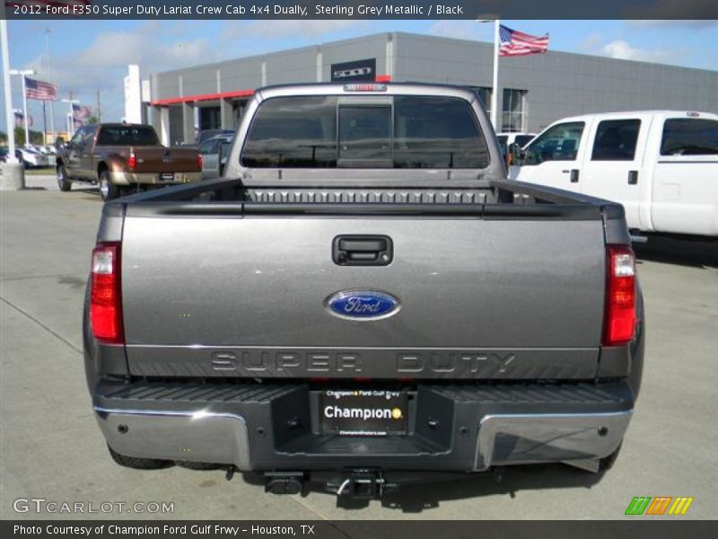 Sterling Grey Metallic / Black 2012 Ford F350 Super Duty Lariat Crew Cab 4x4 Dually