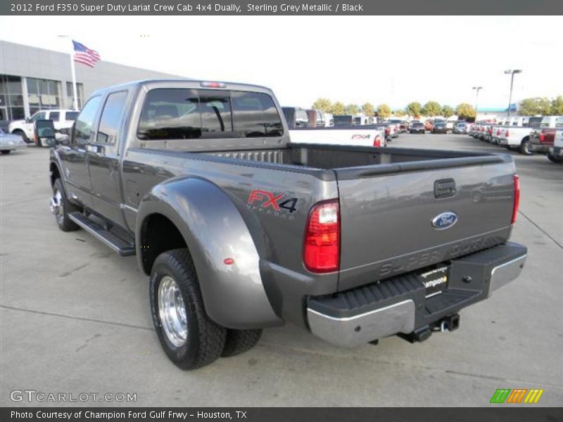 Sterling Grey Metallic / Black 2012 Ford F350 Super Duty Lariat Crew Cab 4x4 Dually