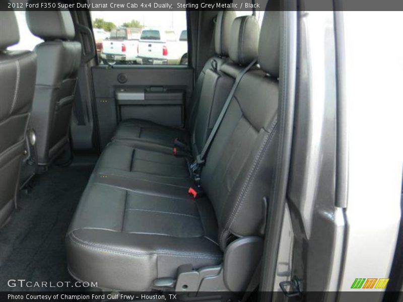  2012 F350 Super Duty Lariat Crew Cab 4x4 Dually Black Interior