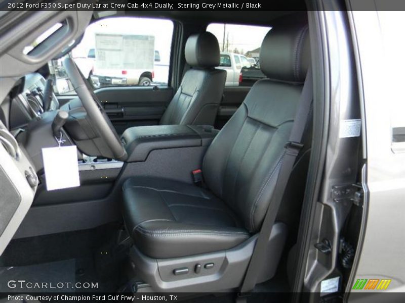  2012 F350 Super Duty Lariat Crew Cab 4x4 Dually Black Interior