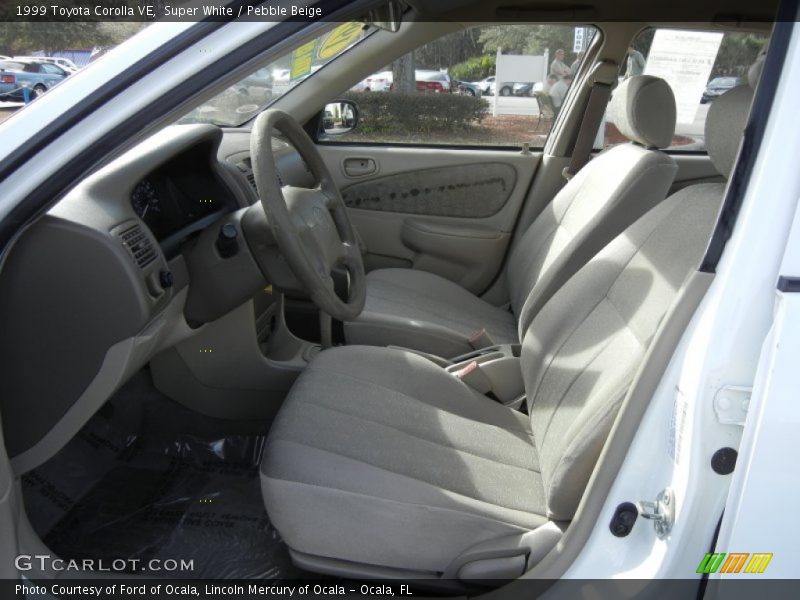 Super White / Pebble Beige 1999 Toyota Corolla VE