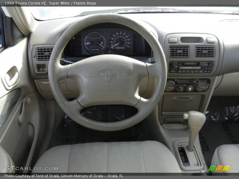 Super White / Pebble Beige 1999 Toyota Corolla VE