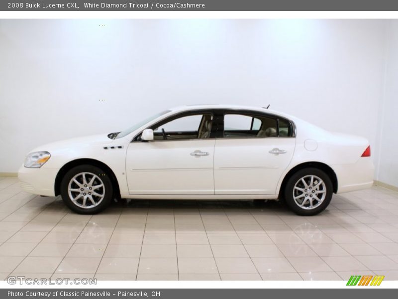White Diamond Tricoat / Cocoa/Cashmere 2008 Buick Lucerne CXL