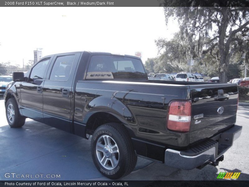 Black / Medium/Dark Flint 2008 Ford F150 XLT SuperCrew