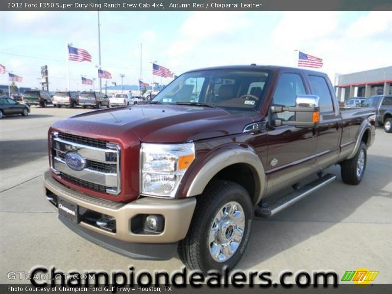 Autumn Red / Chaparral Leather 2012 Ford F350 Super Duty King Ranch Crew Cab 4x4