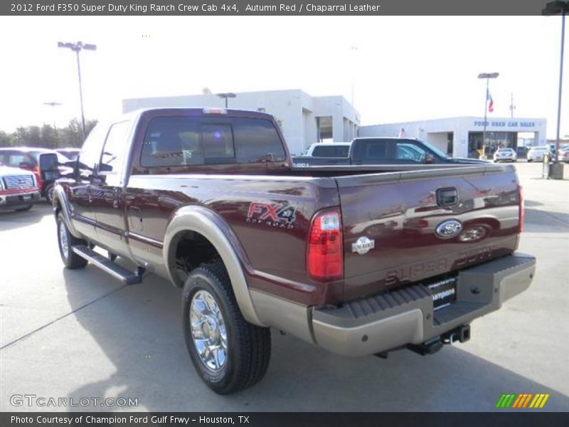 Autumn Red / Chaparral Leather 2012 Ford F350 Super Duty King Ranch Crew Cab 4x4