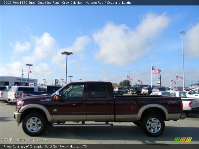 Autumn Red / Chaparral Leather 2012 Ford F350 Super Duty King Ranch Crew Cab 4x4