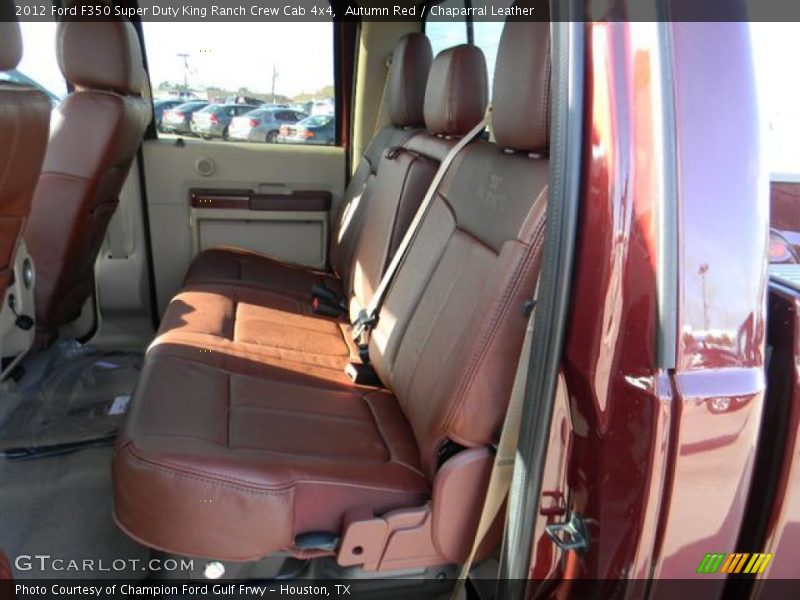  2012 F350 Super Duty King Ranch Crew Cab 4x4 Chaparral Leather Interior