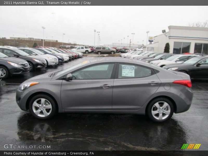Titanium Gray Metallic / Gray 2011 Hyundai Elantra GLS