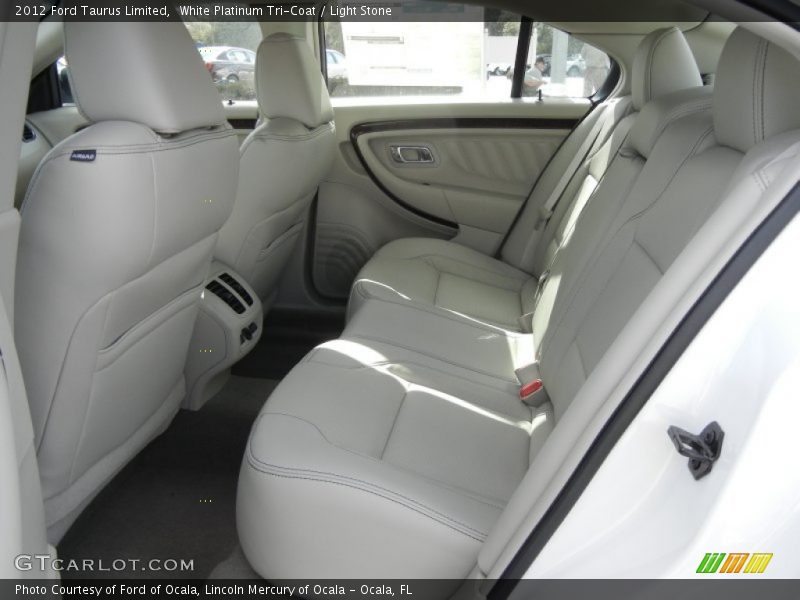 White Platinum Tri-Coat / Light Stone 2012 Ford Taurus Limited