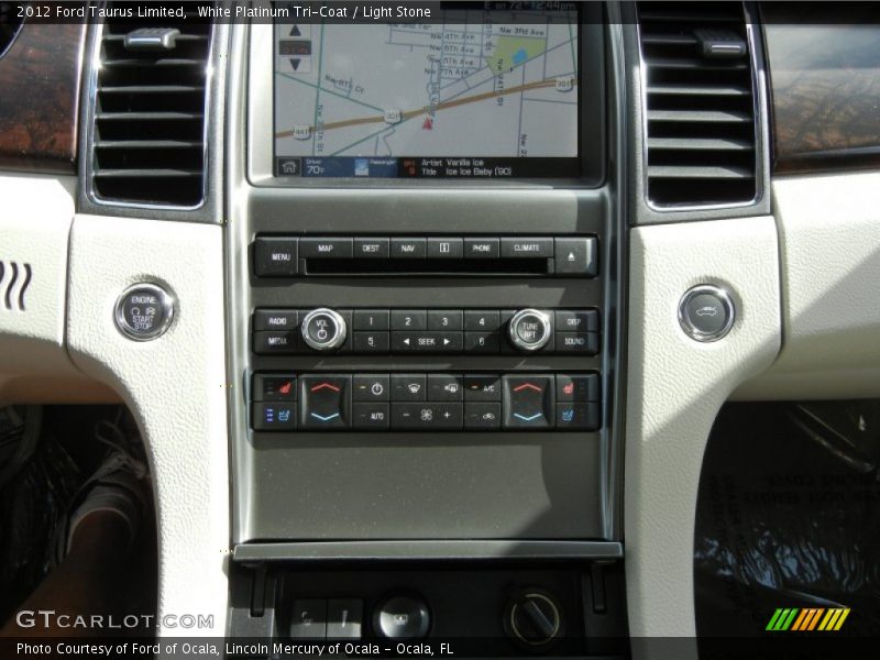 White Platinum Tri-Coat / Light Stone 2012 Ford Taurus Limited