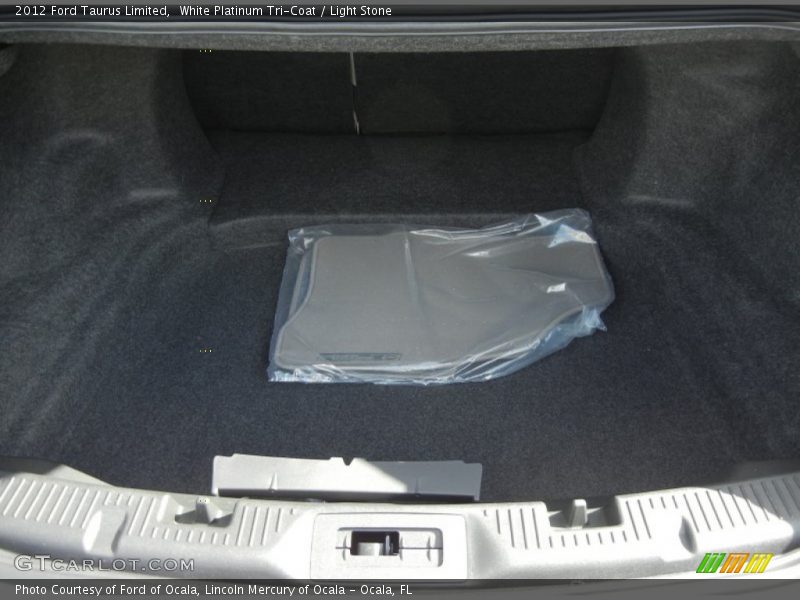 White Platinum Tri-Coat / Light Stone 2012 Ford Taurus Limited