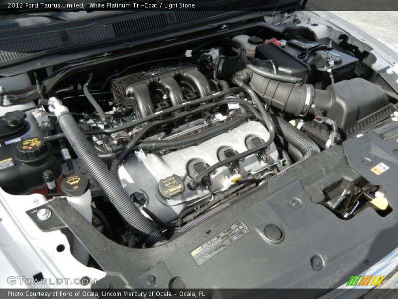 White Platinum Tri-Coat / Light Stone 2012 Ford Taurus Limited