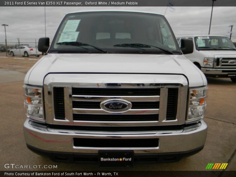 Oxford White / Medium Pebble 2011 Ford E Series Van E350 XLT Passenger