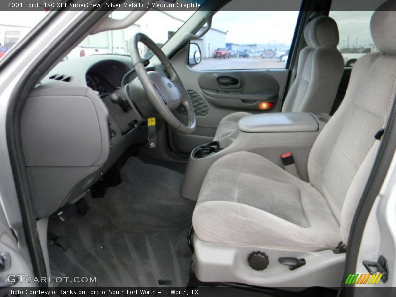 Silver Metallic / Medium Graphite 2001 Ford F150 XLT SuperCrew