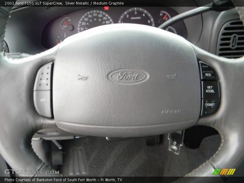 Silver Metallic / Medium Graphite 2001 Ford F150 XLT SuperCrew