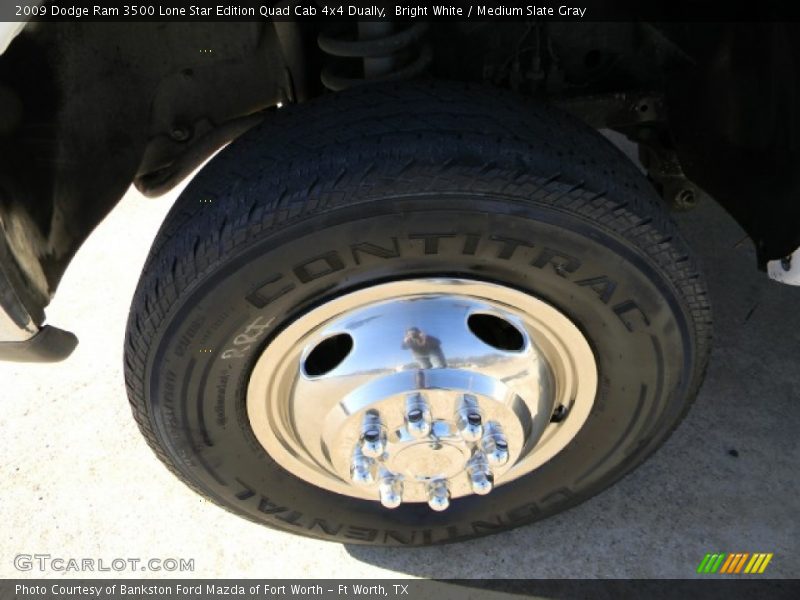 Bright White / Medium Slate Gray 2009 Dodge Ram 3500 Lone Star Edition Quad Cab 4x4 Dually