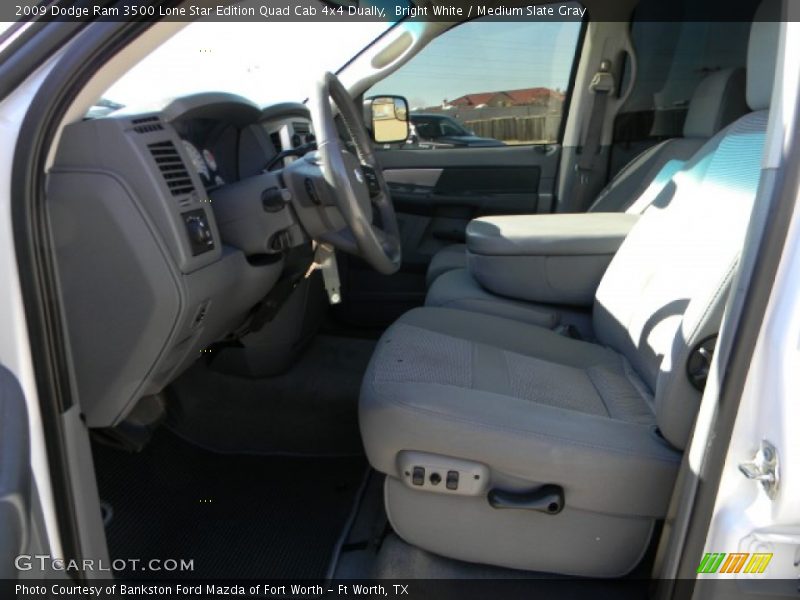 Bright White / Medium Slate Gray 2009 Dodge Ram 3500 Lone Star Edition Quad Cab 4x4 Dually