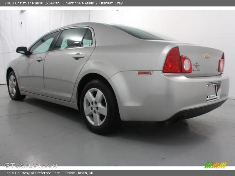 Silverstone Metallic / Titanium Gray 2008 Chevrolet Malibu LS Sedan