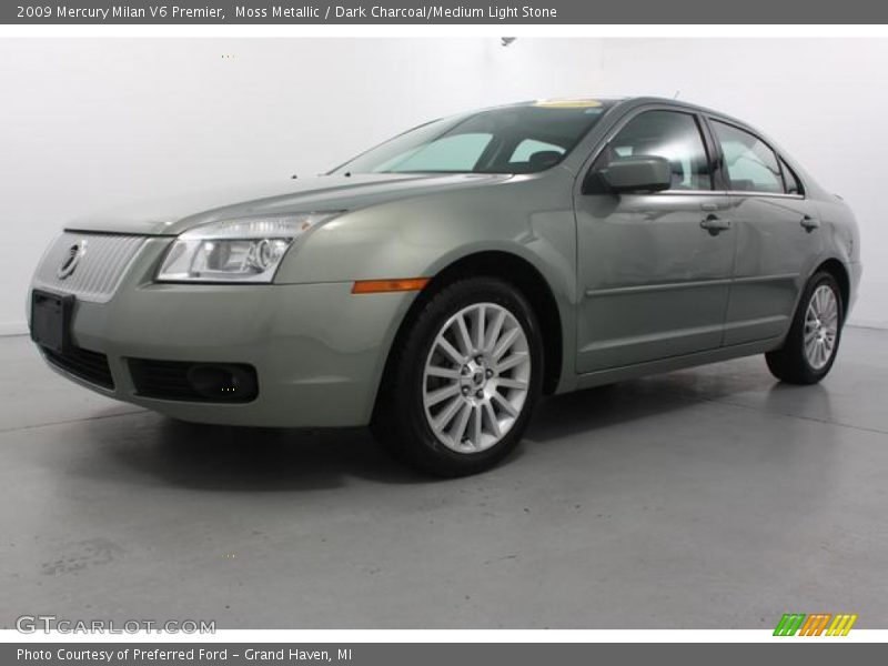 Moss Metallic / Dark Charcoal/Medium Light Stone 2009 Mercury Milan V6 Premier