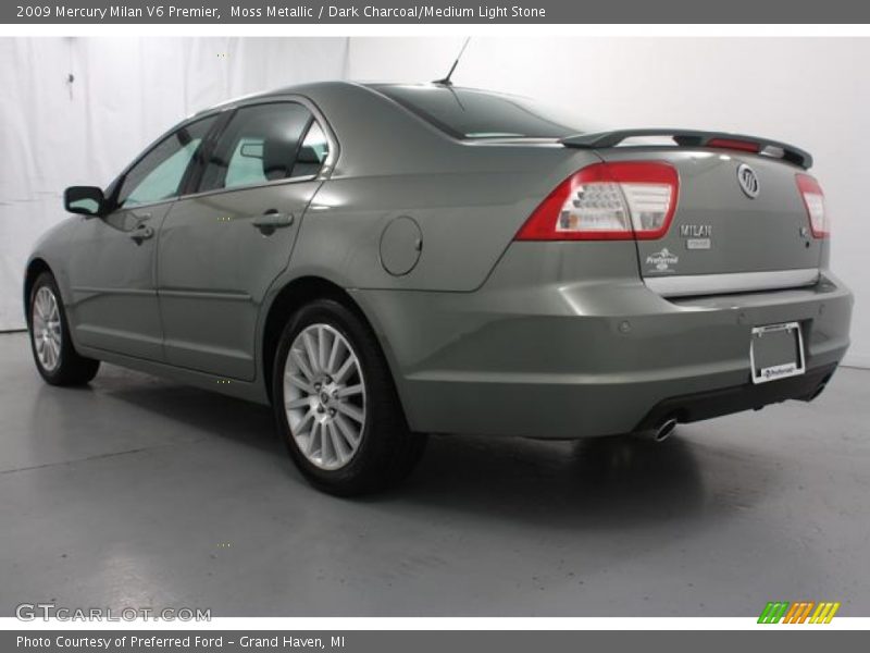 Moss Metallic / Dark Charcoal/Medium Light Stone 2009 Mercury Milan V6 Premier