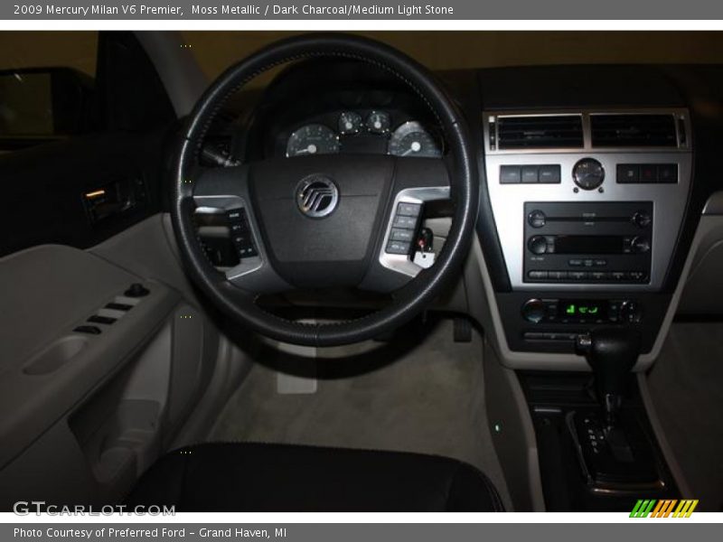 Moss Metallic / Dark Charcoal/Medium Light Stone 2009 Mercury Milan V6 Premier