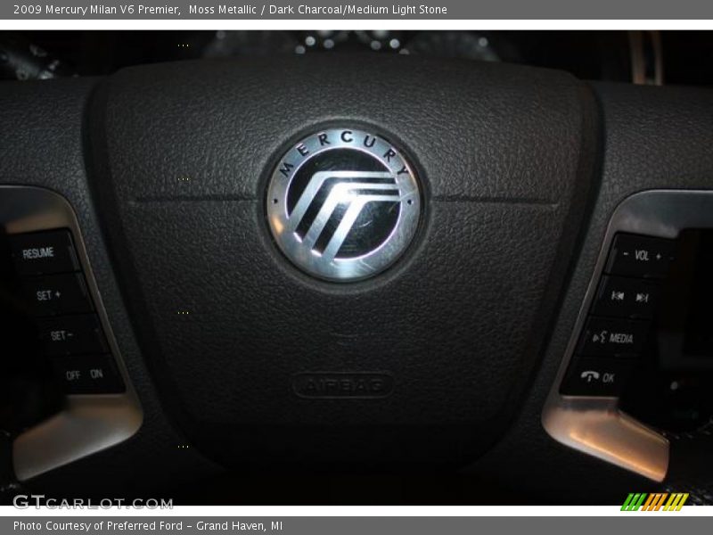 Moss Metallic / Dark Charcoal/Medium Light Stone 2009 Mercury Milan V6 Premier