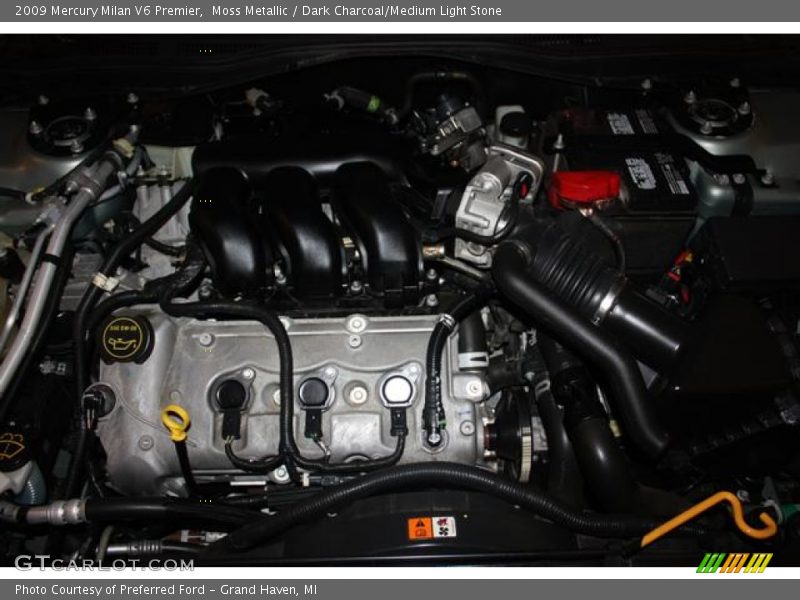 Moss Metallic / Dark Charcoal/Medium Light Stone 2009 Mercury Milan V6 Premier