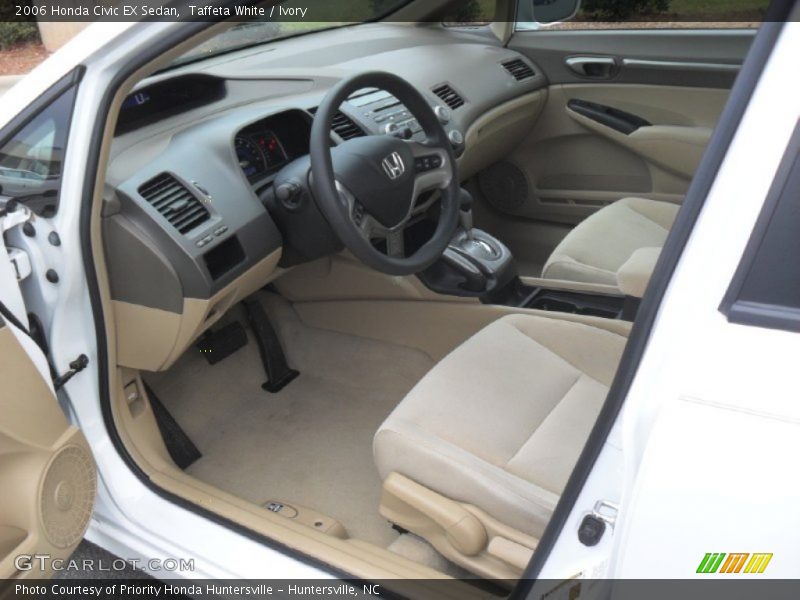 Taffeta White / Ivory 2006 Honda Civic EX Sedan