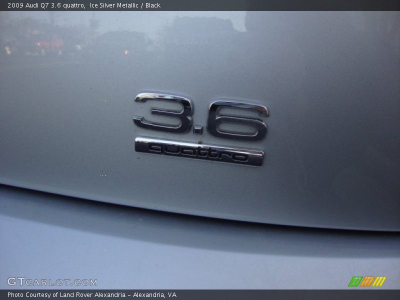 Ice Silver Metallic / Black 2009 Audi Q7 3.6 quattro